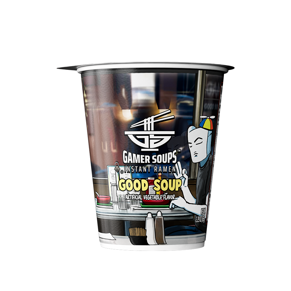 Gamer Soups Instant Noodles - Good Soup (Single Cup)